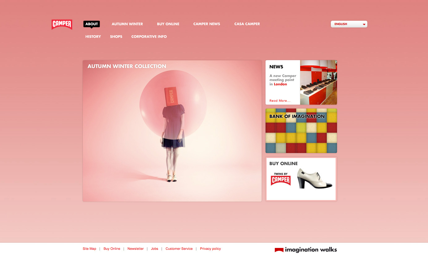 Camper AW09/SS10 Homepage