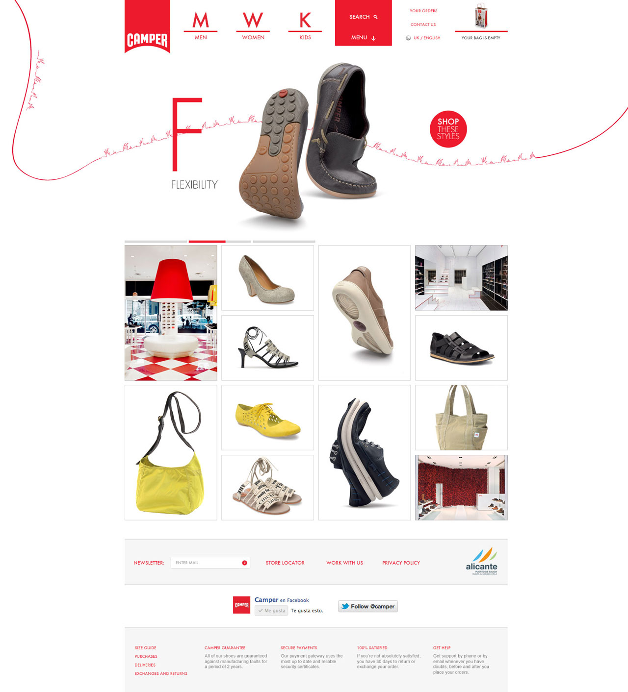 Camper SS/AW '12 website