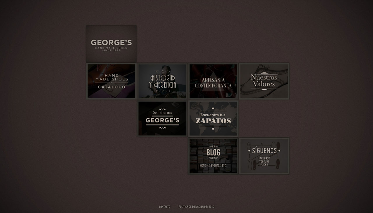 George's Shoes website