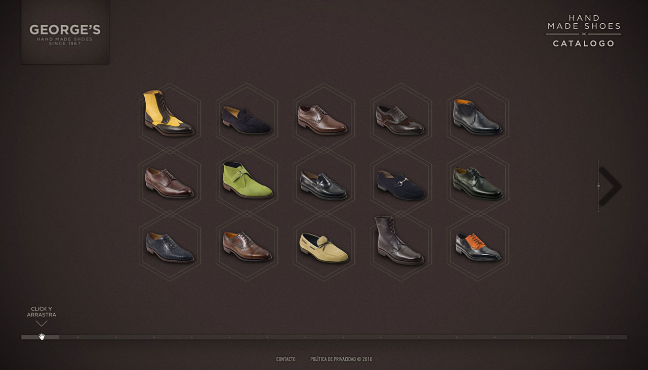 George's Shoes website