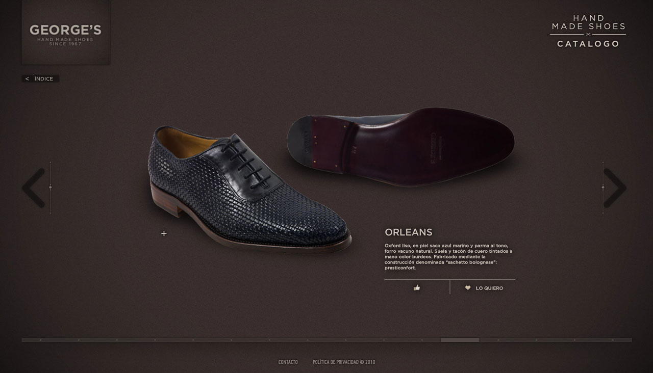 George's Shoes website