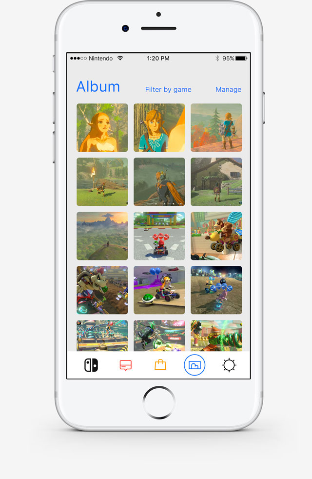 Nintendo Switch App Concept Interface