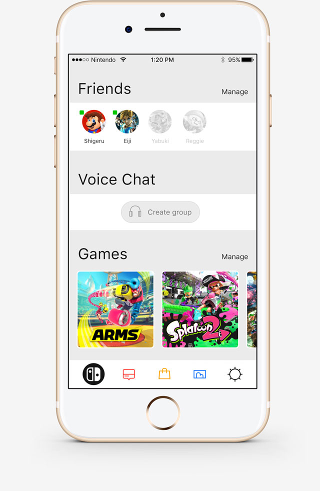 Nintendo Switch App Concept