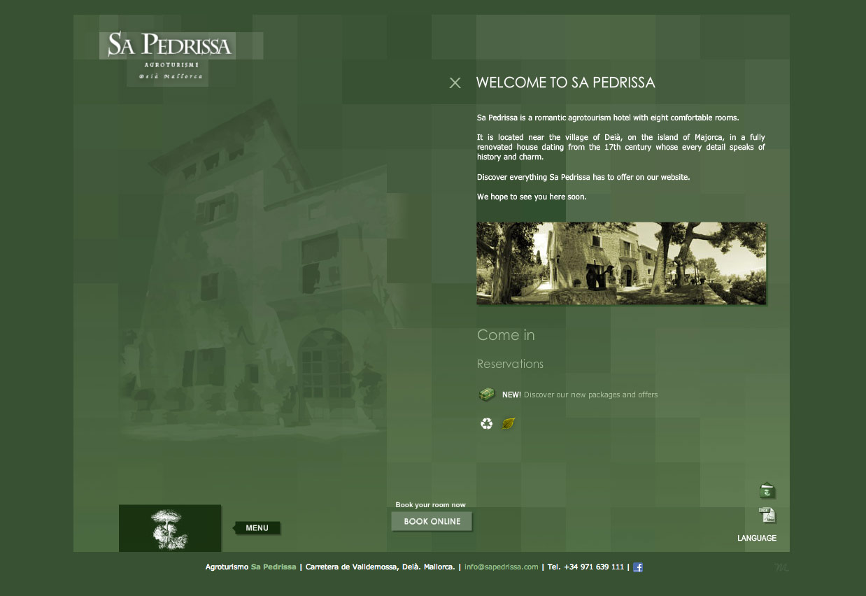 Sa Pedrissa Website