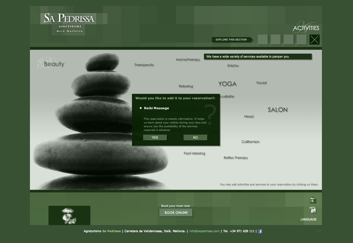 Sa Pedrissa Website