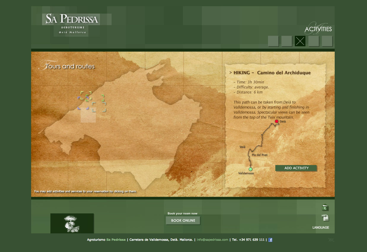 Sa Pedrissa Website