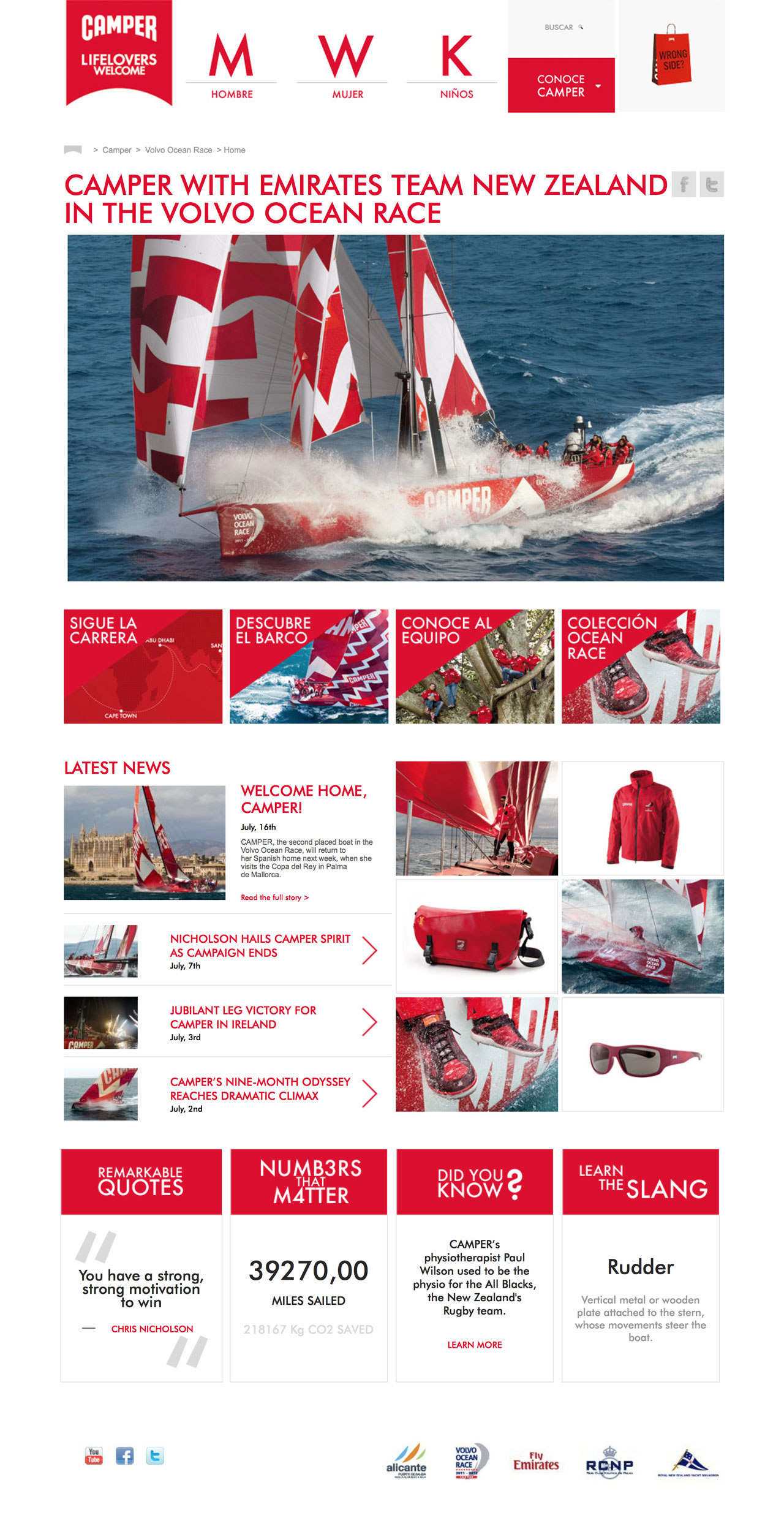 Camper in the Volvo Ocean Race